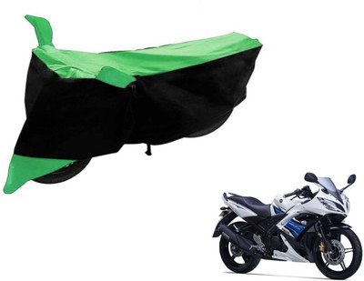 Flipkart SmartBuy Two Wheeler Cover for Yamaha(YZF R15 S, Black, Green)