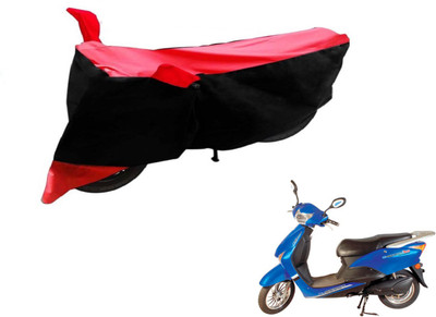 Flipkart SmartBuy Two Wheeler Cover for Hero(E Scoot, Black, Red)