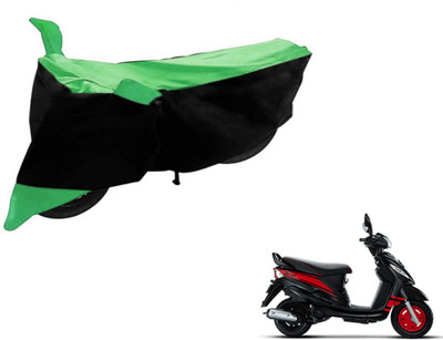 Flipkart SmartBuy Two Wheeler Cover for Mahindra(Rodeo, Black, Green)