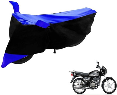 Flipkart SmartBuy Two Wheeler Cover for Hero(Splendor Plus, Black, Blue)
