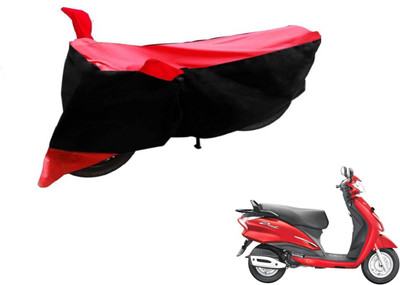 Flipkart SmartBuy Two Wheeler Cover for Hero(Moto Corp Duet, Black, Red)