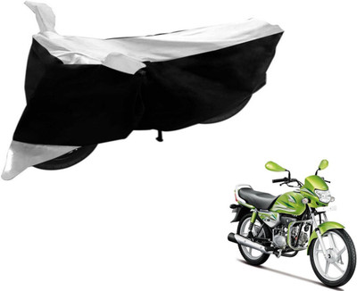 Flipkart SmartBuy Two Wheeler Cover for Hero(HF Deluxe, Black, Silver)