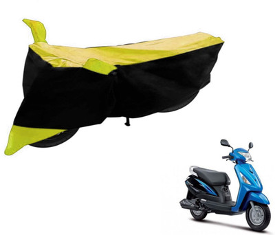Flipkart SmartBuy Two Wheeler Cover for Suzuki(Zeus, Black, Yellow)