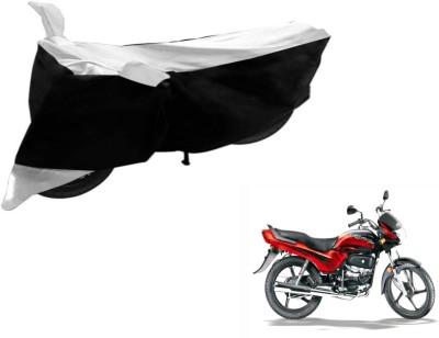 Flipkart SmartBuy Two Wheeler Cover for Hero(Passion Plus, Black, Silver)