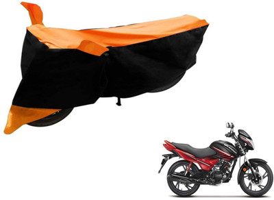 Flipkart SmartBuy Two Wheeler Cover for Hero(Glamour, Black, Orange)