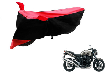Flipkart SmartBuy Two Wheeler Cover for Suzuki(Bandit, Black, Red)