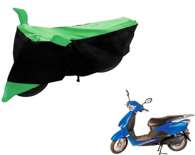 Flipkart SmartBuy Two Wheeler Cover for Hero(E Scoot, Black, Green)