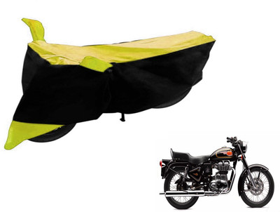 Flipkart SmartBuy Two Wheeler Cover for Royal Enfield(500, Black, Yellow)