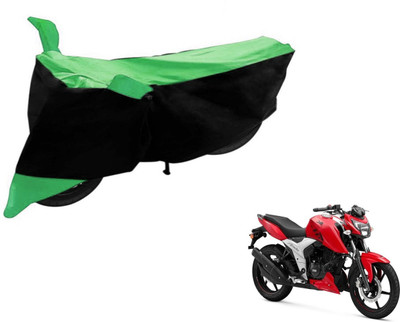 Flipkart SmartBuy Two Wheeler Cover for TVS(Apache RTR 160, Black, Green)