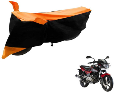 Flipkart SmartBuy Two Wheeler Cover for Bajaj(Pulsar 180 DTS-i, Black, Orange)