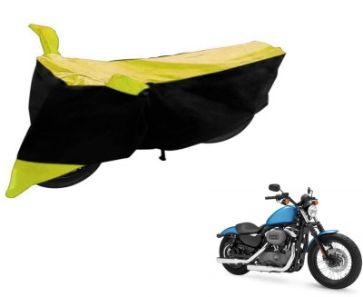 Flipkart SmartBuy Two Wheeler Cover for Harley Davidson(XL 1200, Black, Yellow)