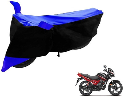 Flipkart SmartBuy Two Wheeler Cover for Hero(Glamour, Black, Blue)
