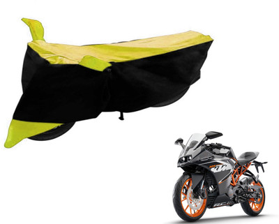 Flipkart SmartBuy Two Wheeler Cover for KTM(RC 390, Black, Yellow)