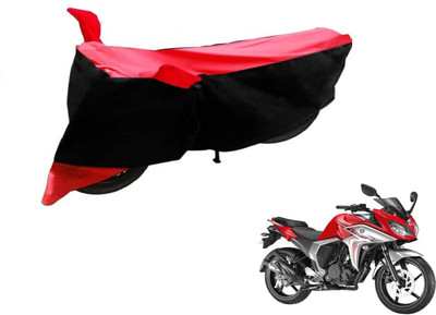 Flipkart SmartBuy Two Wheeler Cover for Yamaha(Fazer, Black, Red)