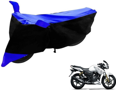 Flipkart SmartBuy Two Wheeler Cover for TVS(Apache RTR 160, Black, Blue)