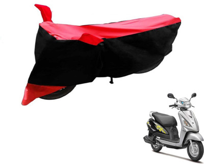 Flipkart SmartBuy Two Wheeler Cover for Suzuki(Swish, Black, Red)