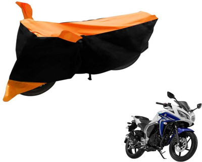 Flipkart SmartBuy Two Wheeler Cover for Yamaha(Fazer, Black, Orange)