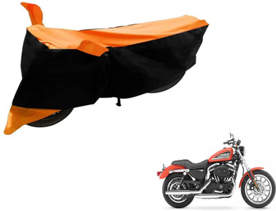 Flipkart SmartBuy Two Wheeler Cover for Harley Davidson(XL 883, Black, Orange)