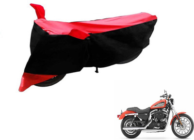 Flipkart SmartBuy Two Wheeler Cover for Harley Davidson(XL 883, Black, Red)