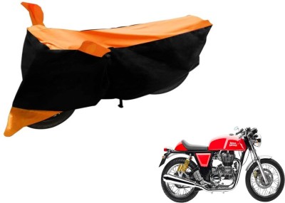 Flipkart SmartBuy Two Wheeler Cover for Royal Enfield(Continental GT, Black, Orange)