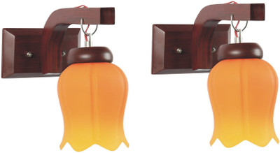 Somil Uplight Wall Lamp Without Bulb(Pack of 2)
