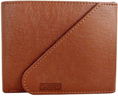 KOOCHI Men Tan Genuine Leather Wallet(7 Card Slots)