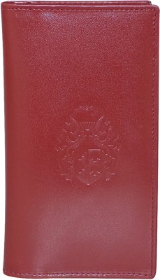 Style 98 Men Maroon Genuine Leather Wallet(15 Card Slots)