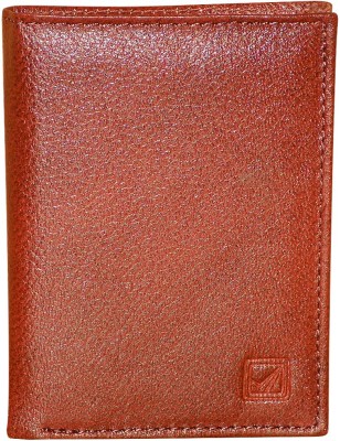 Style 98 Men Brown Genuine Leather Card Holder(6 Card Slots)