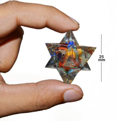 REIKI CRYSTAL PRODUCTS 7 chakra Merkaba Crsytal Merkaba Stone Merkaba Orgone Merkaba For Reiki Healing And Crystal Healing Crystal Yantra(Pack of 1)
