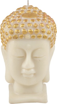Sitara Crafts Handmade Pure Wax Buddha Candle Candle(Multicolor, Pack of 1)