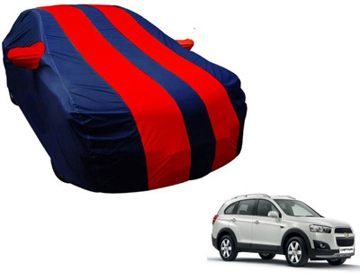 Amanzo Car Cover For Chevrolet Captiva (With Mirror Pockets)(Blue, Red)