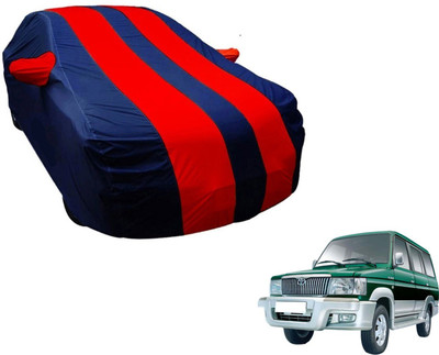Amanzo Car Cover For Toyota Qualis (With Mirror Pockets)(Blue, Red)