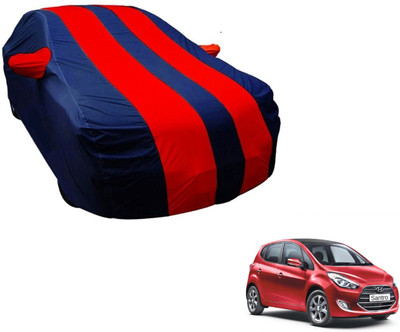 Amanzo Car Cover For Hyundai Santro (With Mirror Pockets)(Blue, Red)