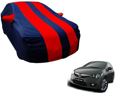 Amanzo Car Cover For Honda Civic (With Mirror Pockets)(Blue, Red)