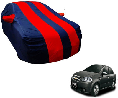 Amanzo Car Cover For Chevrolet Aveo (With Mirror Pockets)(Blue, Red)