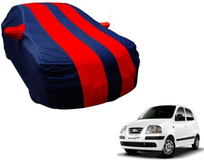 Amanzo Car Cover For Hyundai Santro Xing (With Mirror Pockets)(Blue, Red)