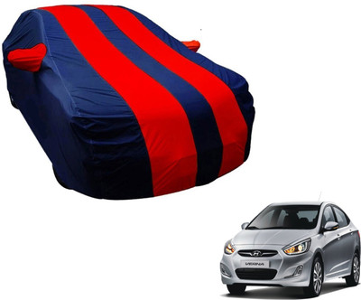 Flipkart SmartBuy Car Cover For Hyundai Fluidic Verna (With Mirror Pockets)(Blue, Red)