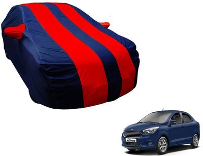 Amanzo Car Cover For Ford Figo Aspire (With Mirror Pockets)(Blue, Red)