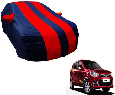 Amanzo Car Cover For Maruti Suzuki Alto K10 (With Mirror Pockets)(Blue, Red)