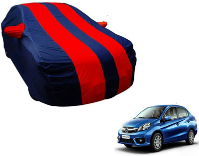 Amanzo Car Cover For Honda Amaze (With Mirror Pockets)(Blue, Red)