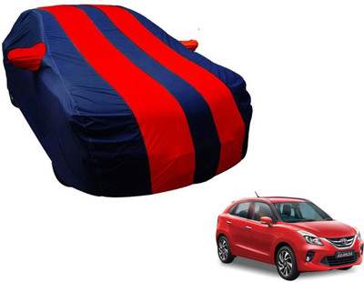 Amanzo Car Cover For Toyota Universal For Car (With Mirror Pockets)(Blue, Red)