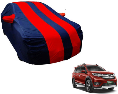 Amanzo Car Cover For Honda Universal For Car (With Mirror Pockets)(Blue, Red)