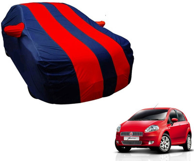 Amanzo Car Cover For Fiat Punto (With Mirror Pockets)(Blue, Red)