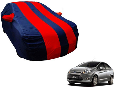 Amanzo Car Cover For Ford Fiesta (With Mirror Pockets)(Blue, Red)