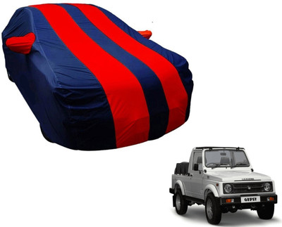 Amanzo Car Cover For Maruti Suzuki Gypsy (With Mirror Pockets)(Blue, Red)
