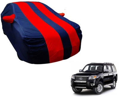 Amanzo Car Cover For Ford Endeavour (With Mirror Pockets)(Blue, Red)