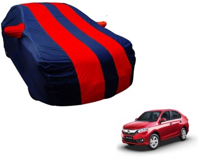 Amanzo Car Cover For Honda Amaze (With Mirror Pockets)(Blue, Red)