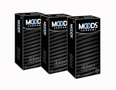 38% OFF on MOODS Ribbed Condom(Set of 3, 36 Sheets) 38% OFF on MOODS Ribbed Condom(Set of 3, 36 Sheets)