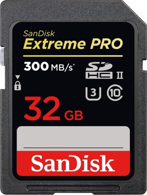 SanDisk Extreme Pro 32 GB SDHC Class 10 300 Mbps  Memory Card
