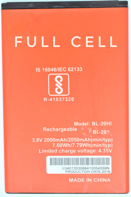 FULL CELL Mobile Battery For  Itel A23 BL-20HI